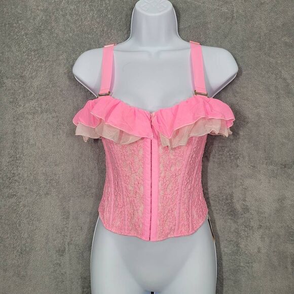 We are HAH Rose Quartz Pink Seams Like a Princess Corset Small